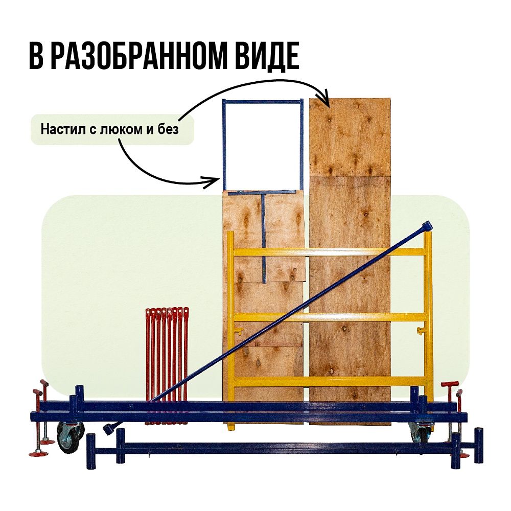 Базовый блок вышки-туры Промышленник ВСП 1,2Х2,0 фото 2