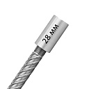 Муфта с цилиндрической резьбой для стыковки арматуры 28 мм фото 1