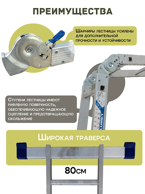 Лестница трансформер Alumet TL4055 фото 4