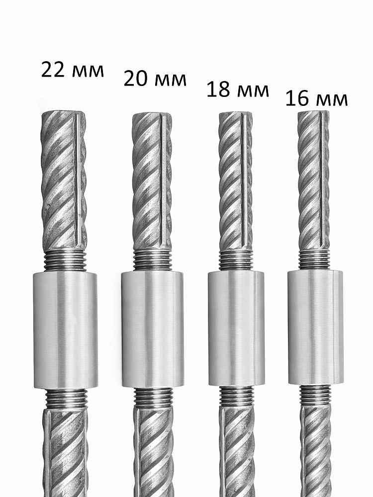Муфта с цилиндрической резьбой для стыковки арматуры 16 мм фото 3